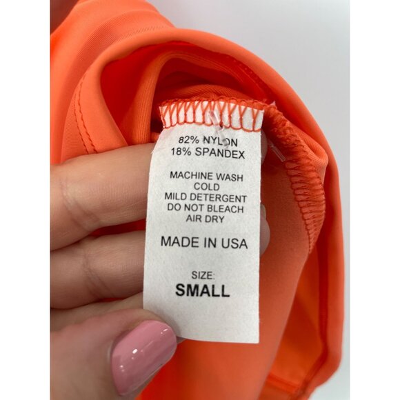 Southwind Pebble Beach Top Salmon Womens Small Sleeveless Collared Orange Golf - Picture 6 of 9